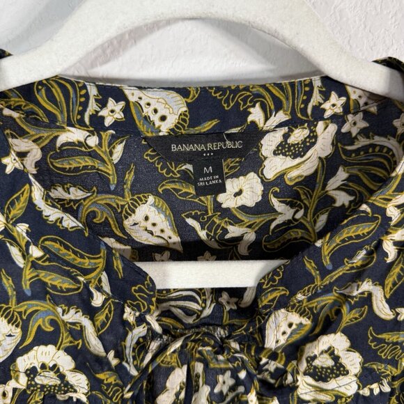 Banana Republic Floral Blouse - Black and White - Picture 5 of 12